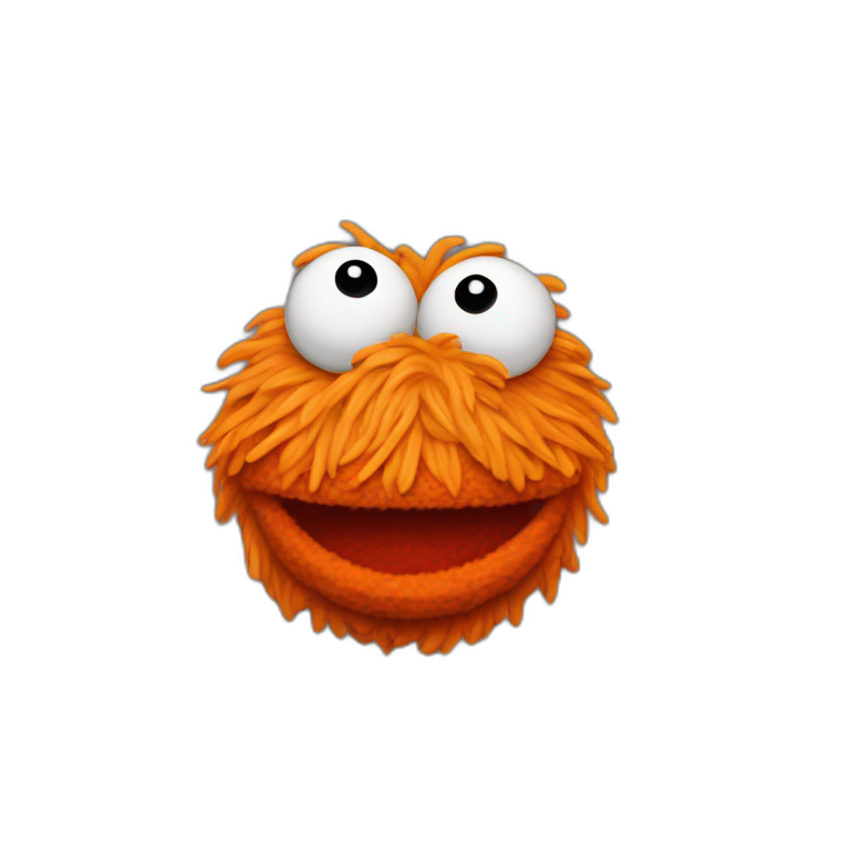 Orange muppet emoji