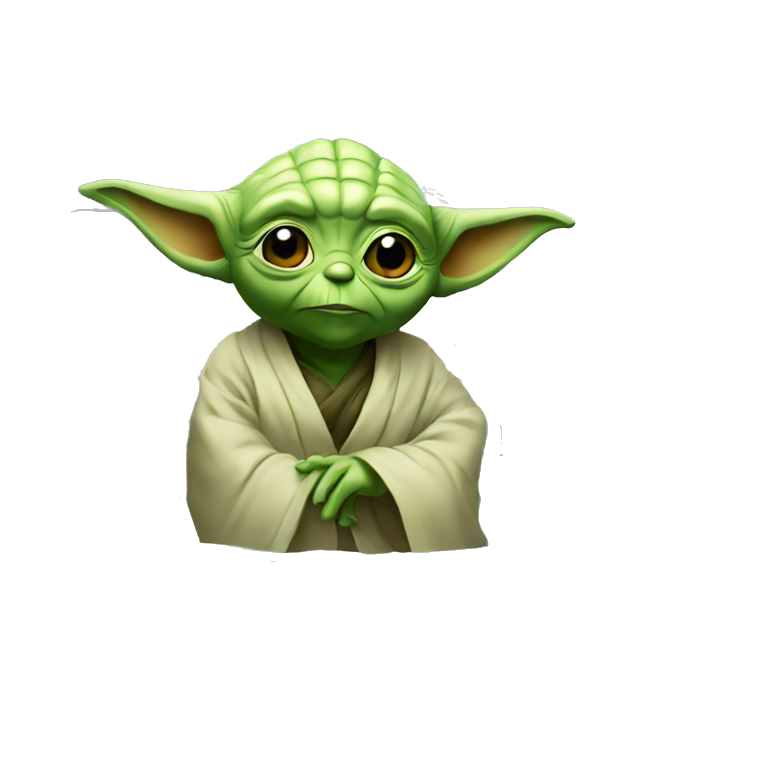 Yoda in a pool emoji