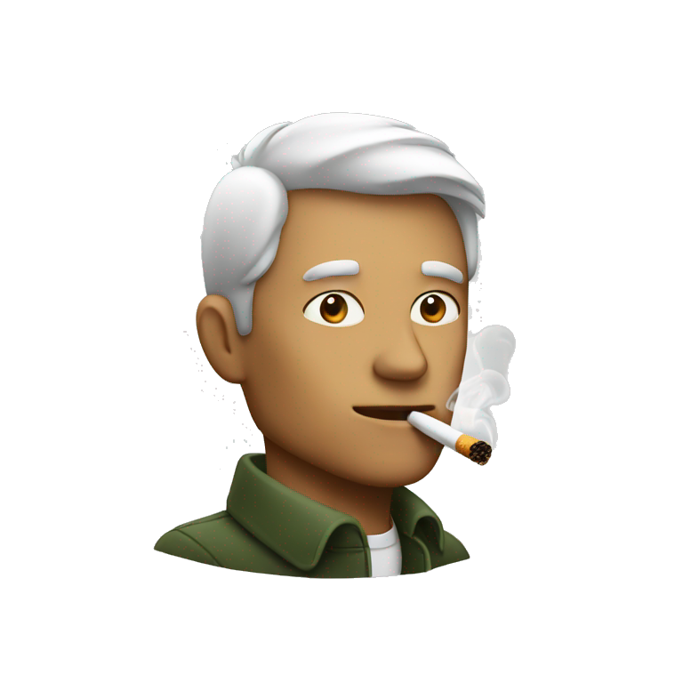 Man take a smoke emoji