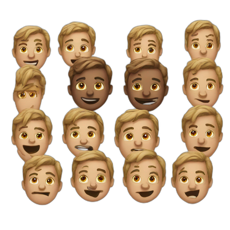 1O FACES emoji