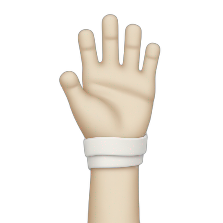 arm in a cast emoji