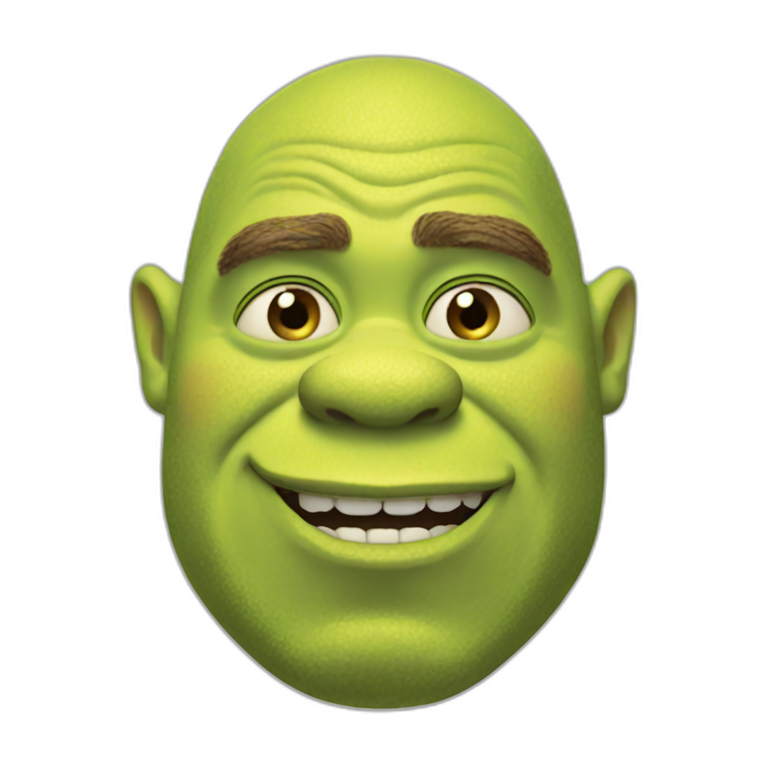 Shrek face emoji