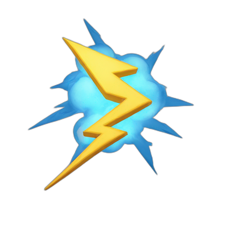 lightning emoji