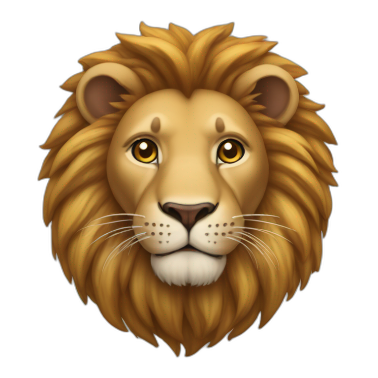 lion sur une souris emoji