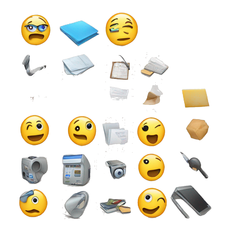 emoji with informatic stuff emoji