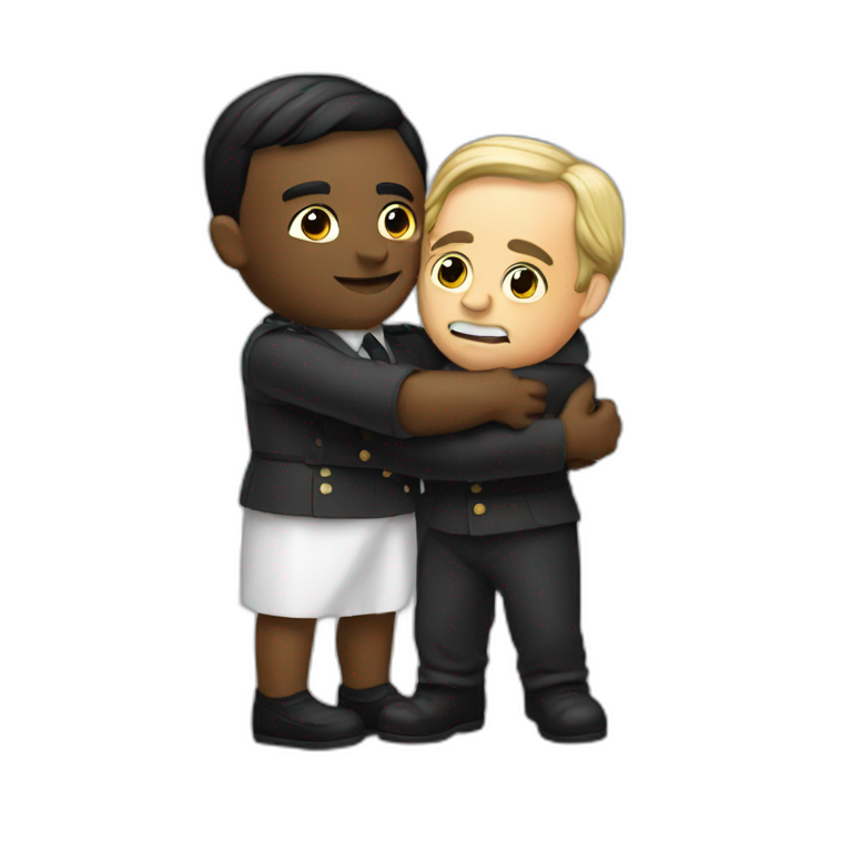 slave hugging german dictator emoji