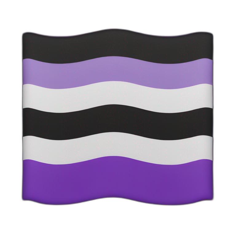 asexual pride flag emoji