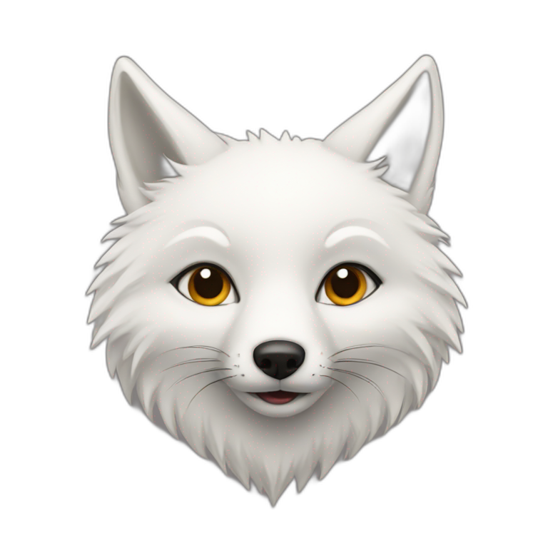 White fox emoji
