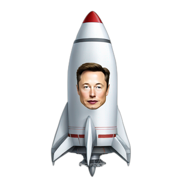 Elon Musk going on rocket emoji