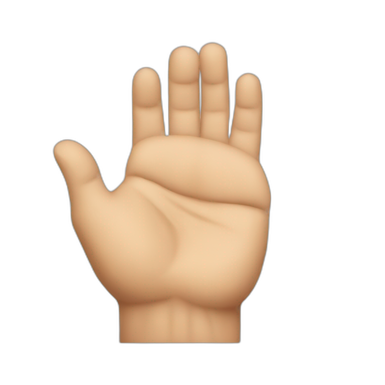 Trump small hands emoji