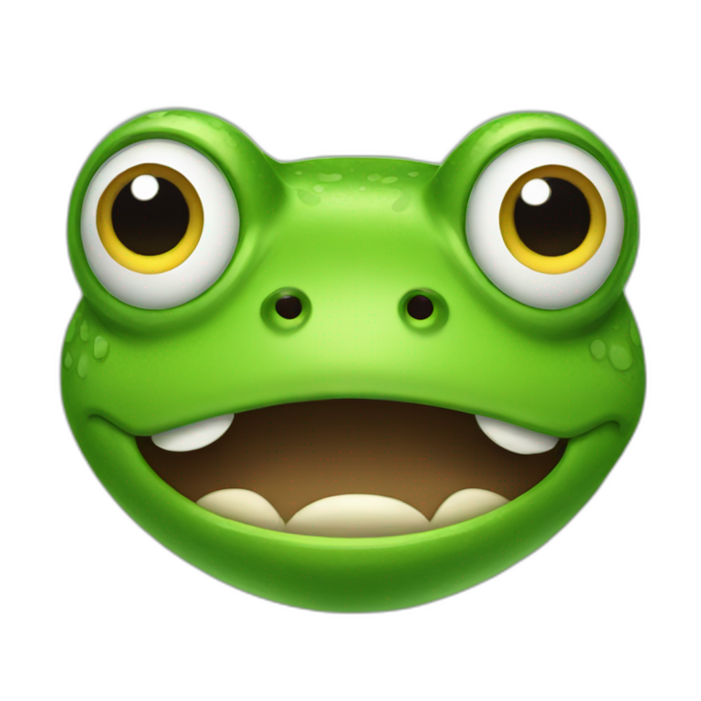 Angry frog emoji