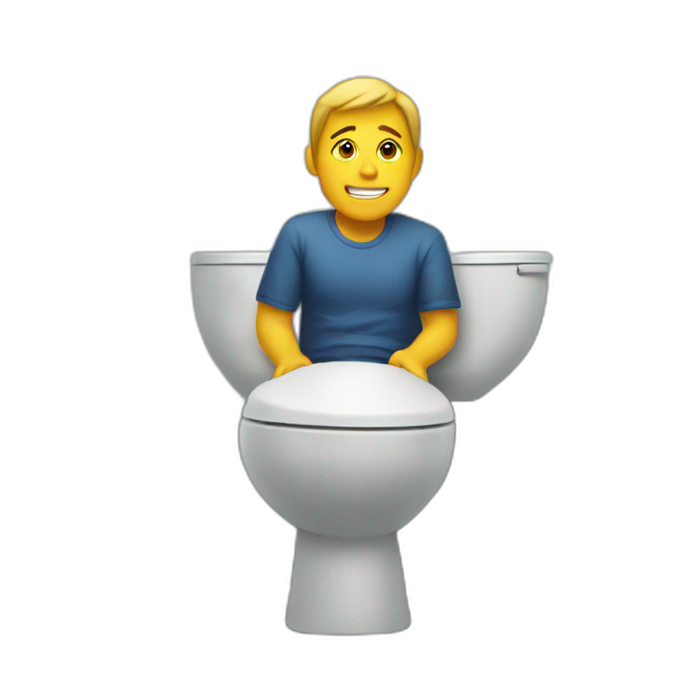 seated on toilets emoji