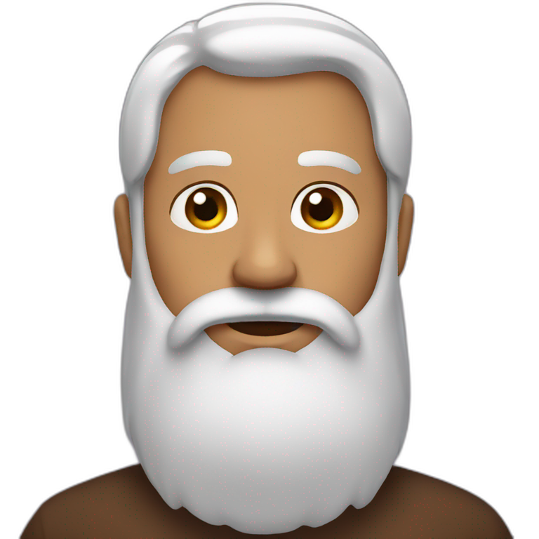 Long brown beard emoji