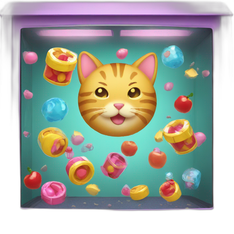 cat claw machine game emoji