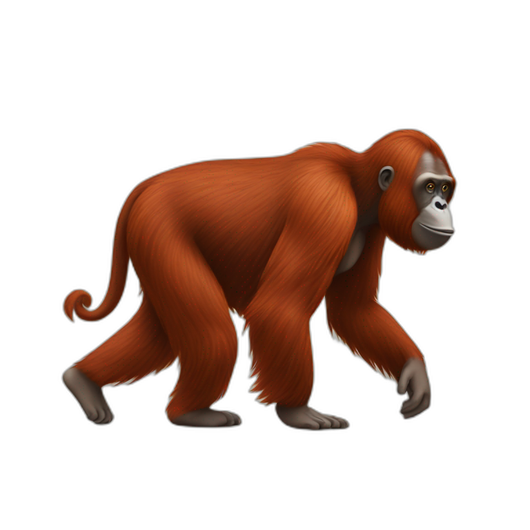 Orangutan Walking emoji