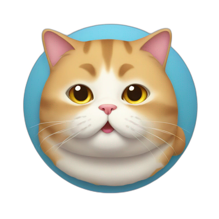 Fattest cat in the word emoji