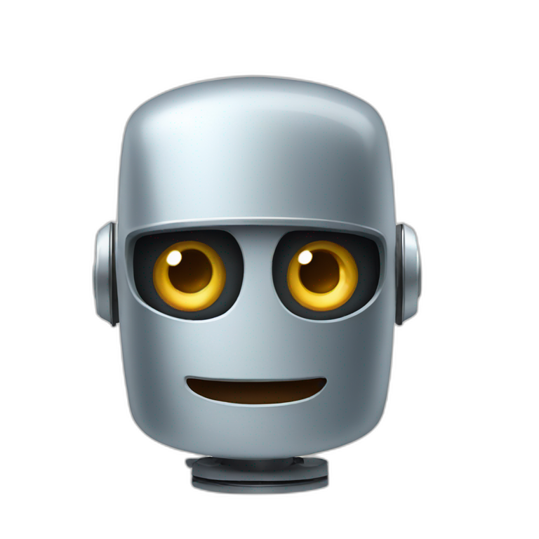 A robot surprised emoji