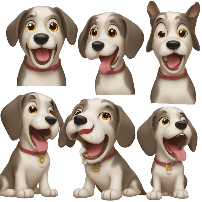 dog barking emoji