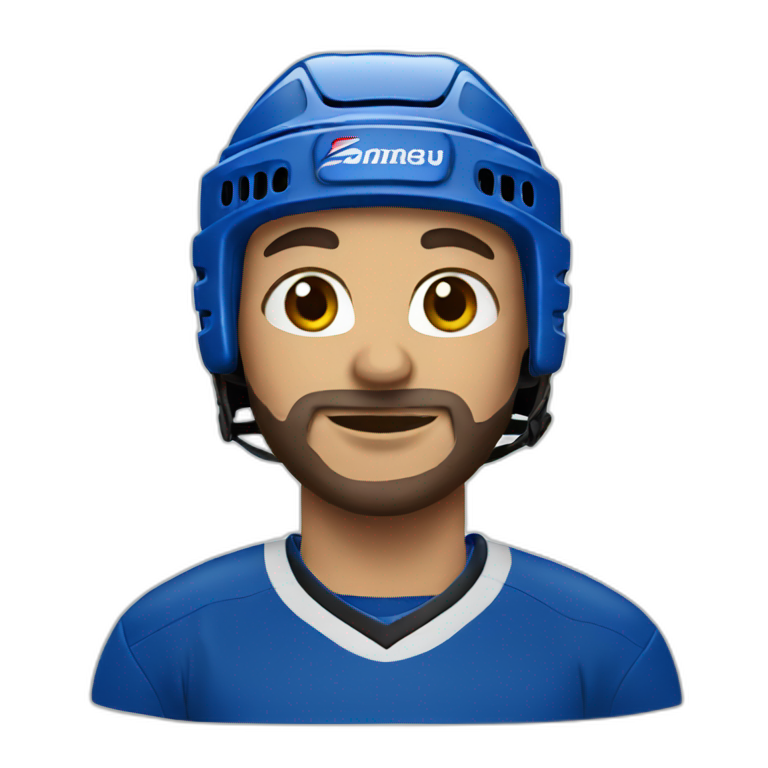 Hockey player emoji