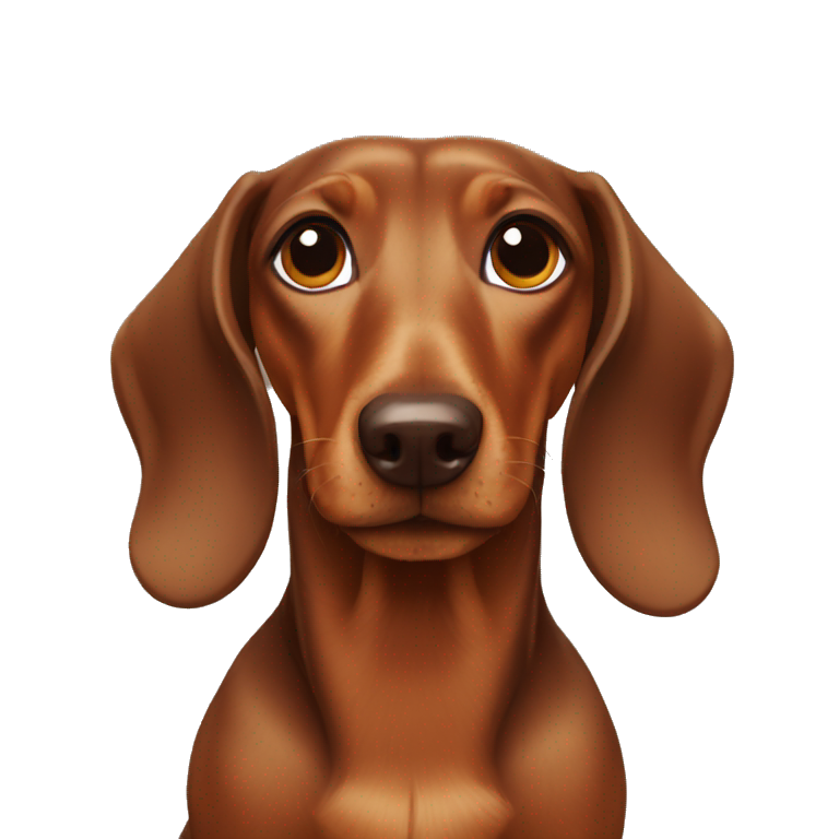 dachshund brown emoji