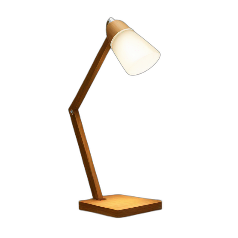 desk lamp modern wood emoji