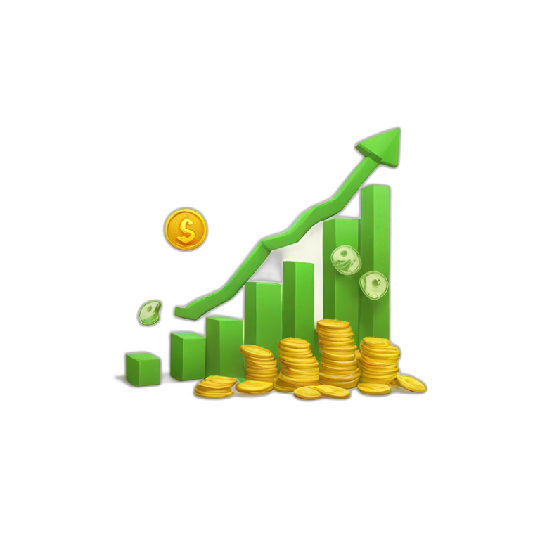money chart going up emoji