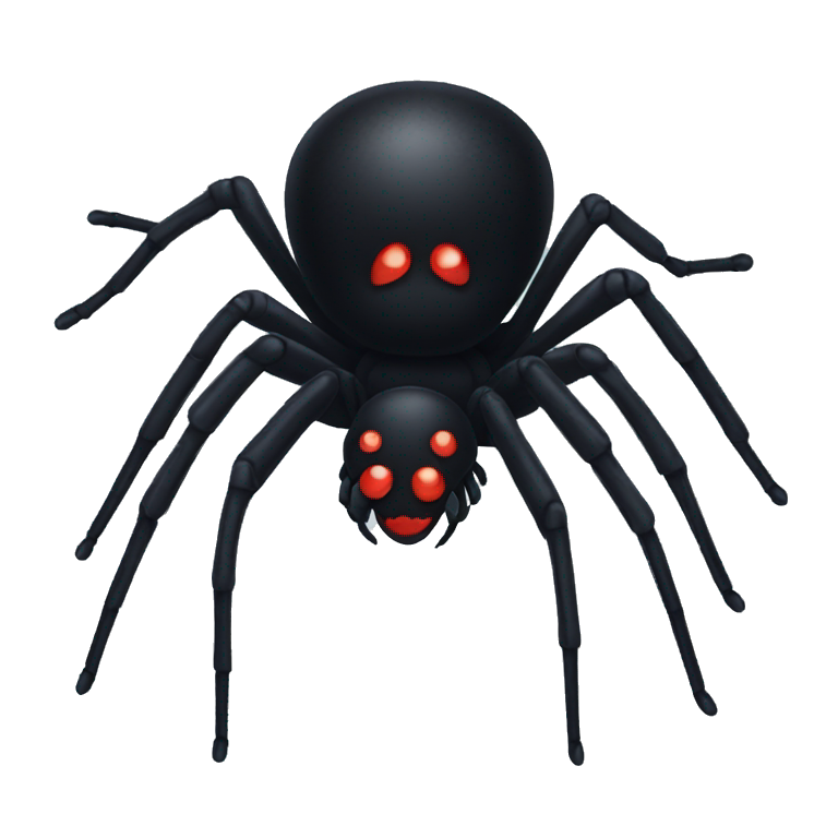 black widow spider emoji