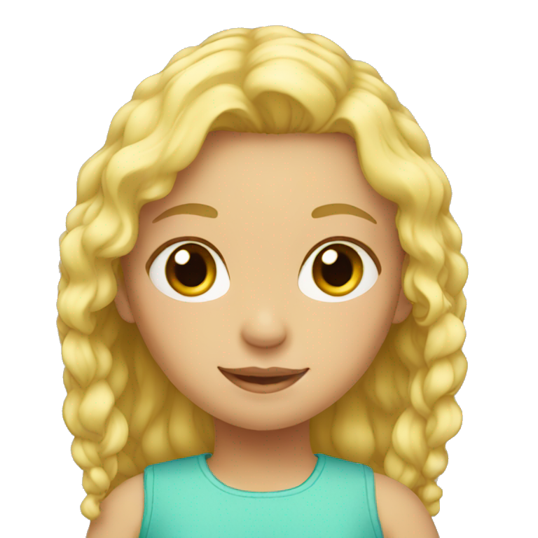 blonde little girl emoji