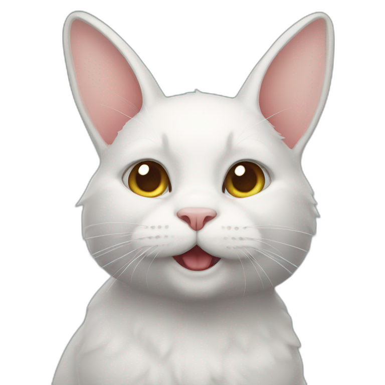 Rabbit cat emoji