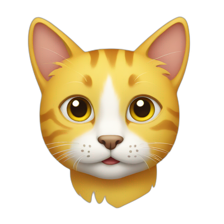 Yellow cat emoji