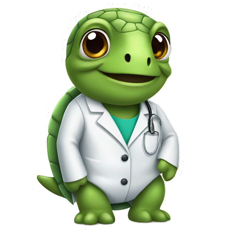 turtle in lab coat emoji