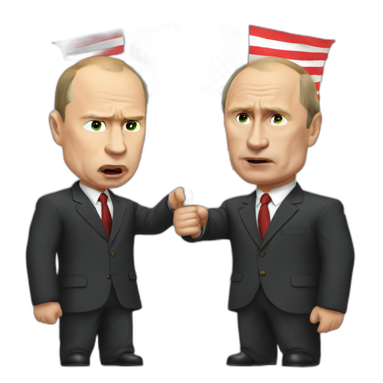 Putin fight vs united states emoji