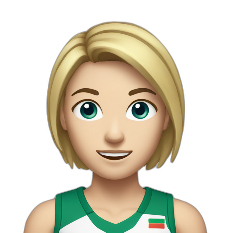 caucasian female netballer with short brunette hair emoji