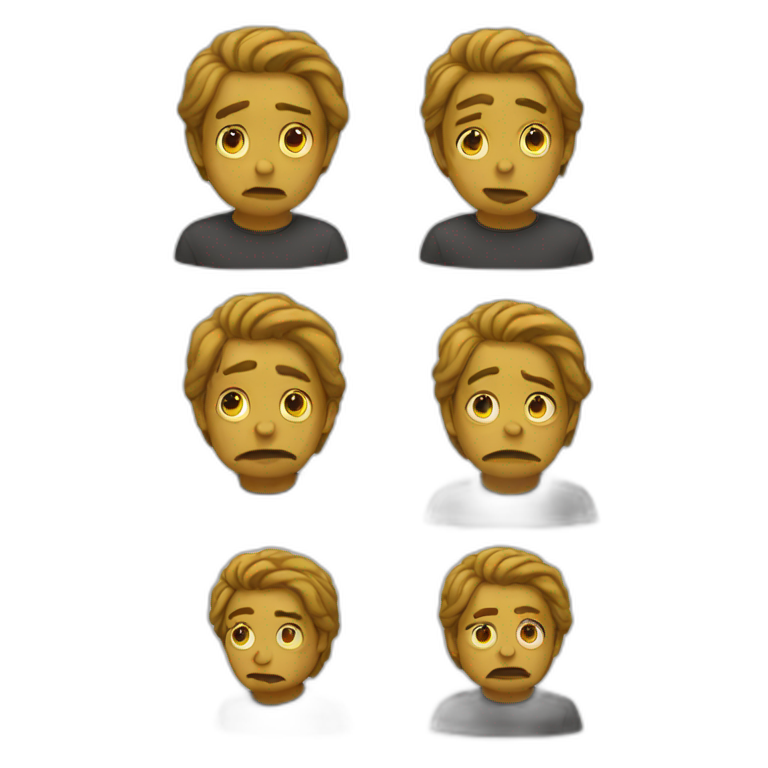 Sarcastically sad emoji emoji