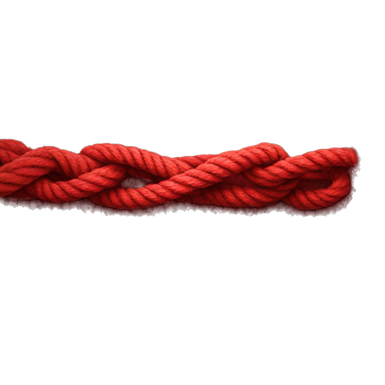 Red rope emoji