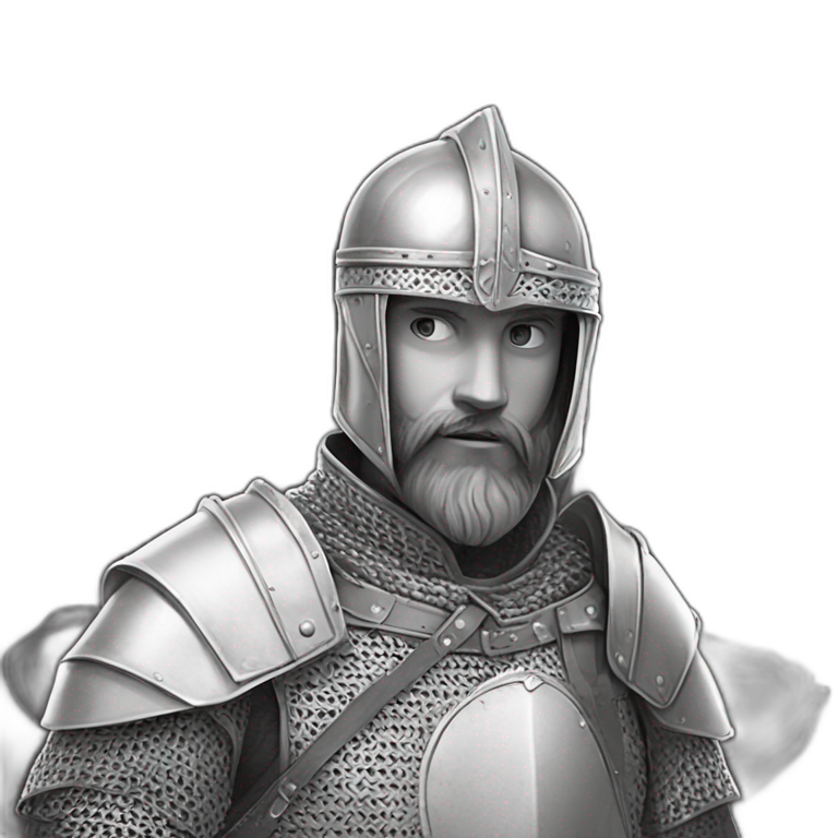 armor-clad bearded boy emoji