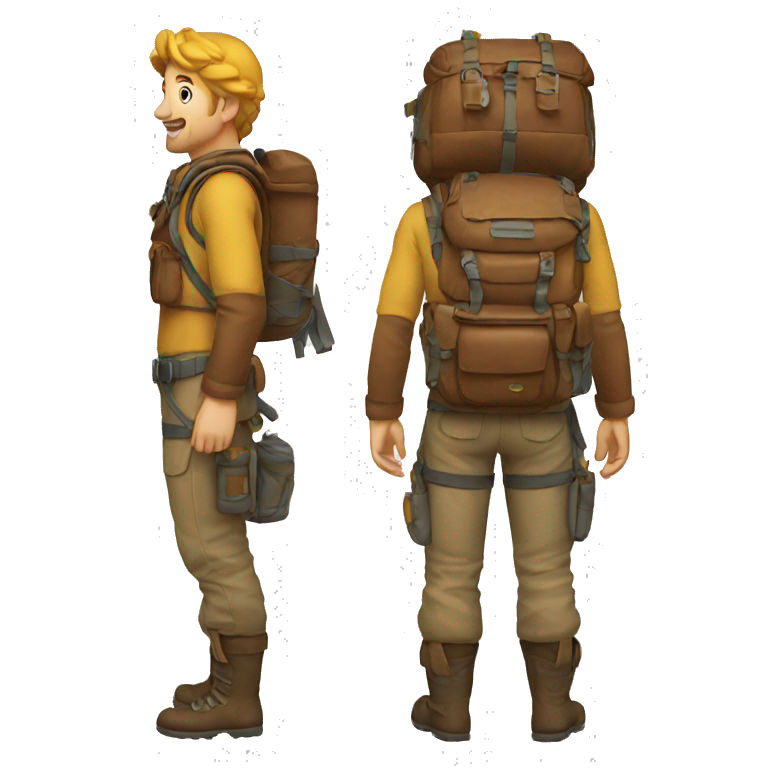 adventurer backpack emoji
