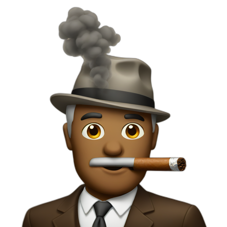 smoking a cigar emoji