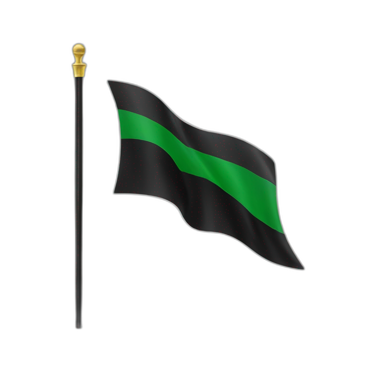 Black arabic flag emoji