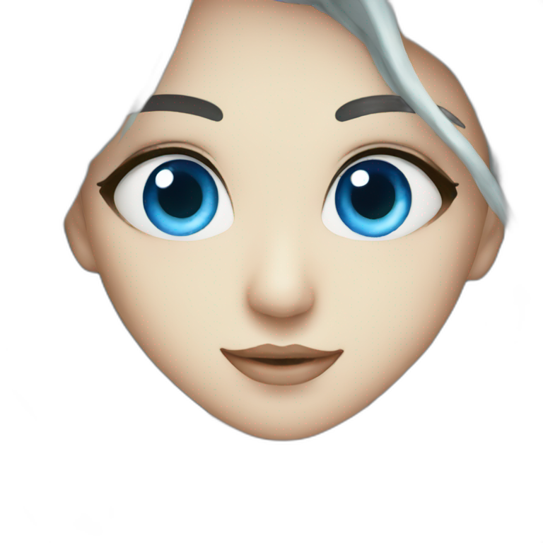 Blue eye sea emoji