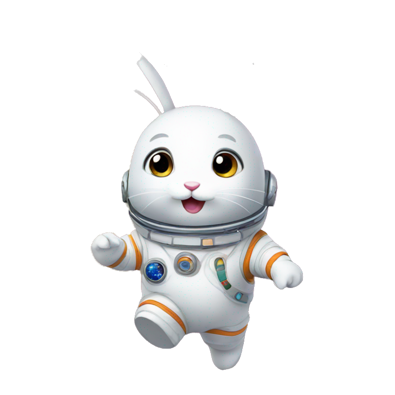 Bunny in space emoji
