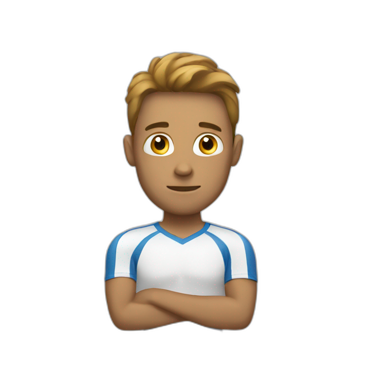 Thinking sport guy emoji