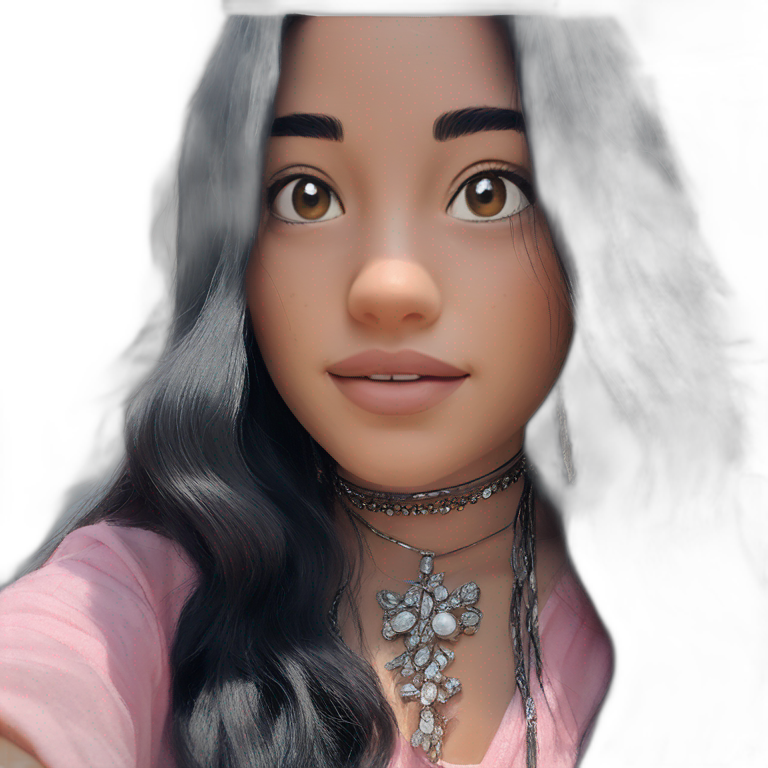 "Dark-haired girl with necklace" emoji