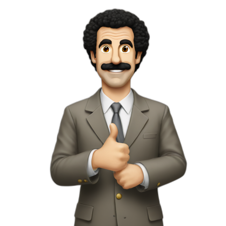 Borat thumbs up emoji