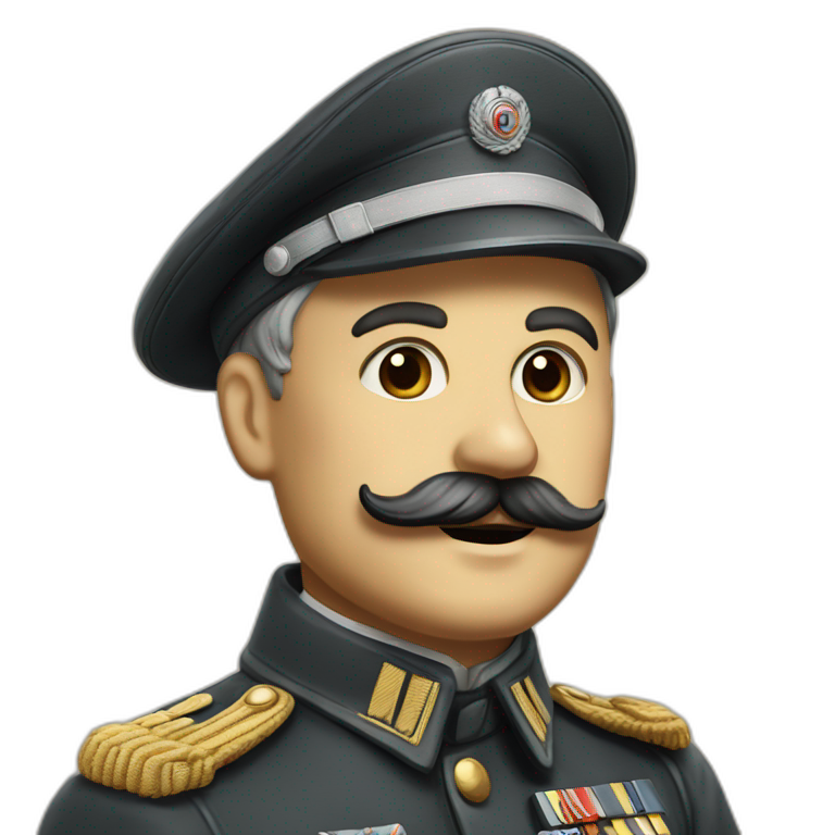 German general 1940 with Chaplin mustach emoji