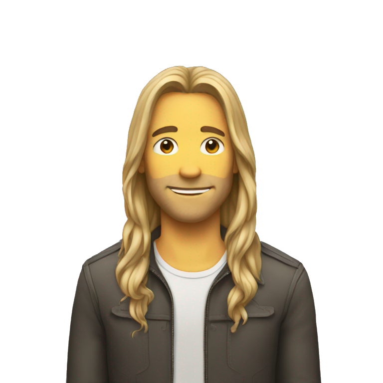 long-hair,no-beard emoji