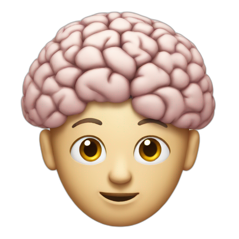 Blank brain  emoji