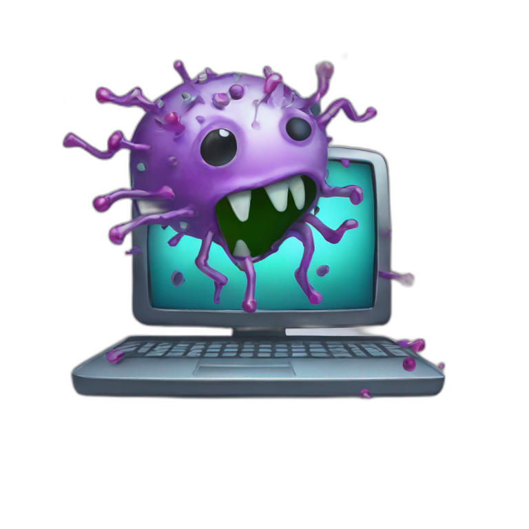 computer virus emoji