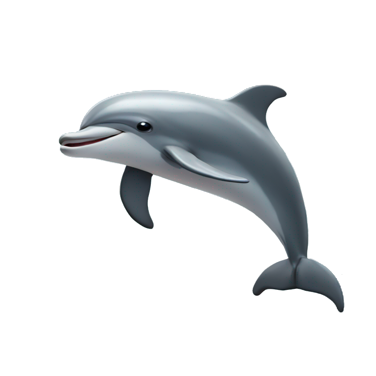 dolphin jumping over moon emoji