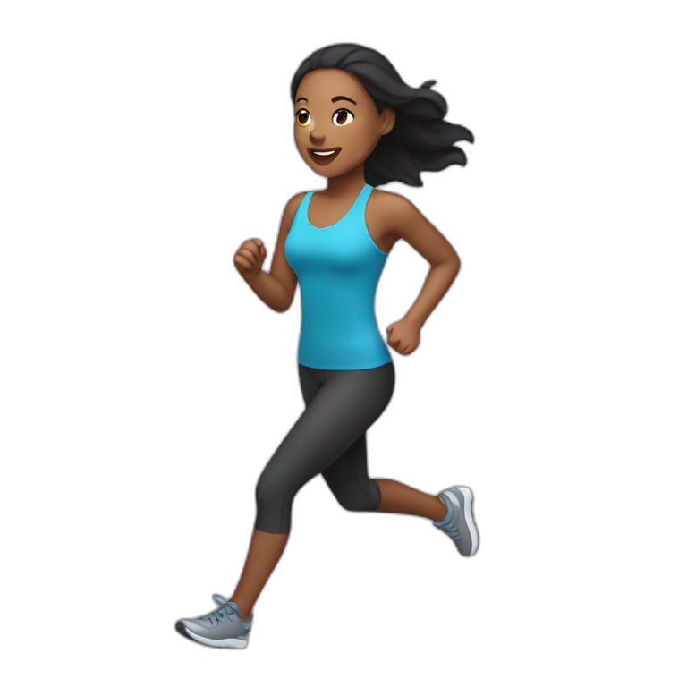 running light skin woman  emoji